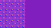Side-by-side swatches of a solid purple colour and a dithered version of the same colour.